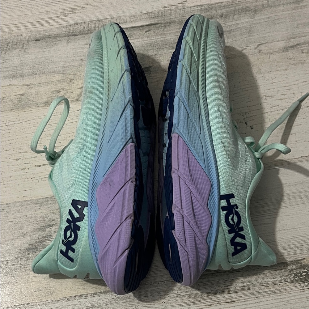 Hoka Women's Arahi 6 Mint and Lavender Running Shoes Size 7 - Picture 8 of 11